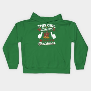 This Girt Loves Christmas Kids Hoodie